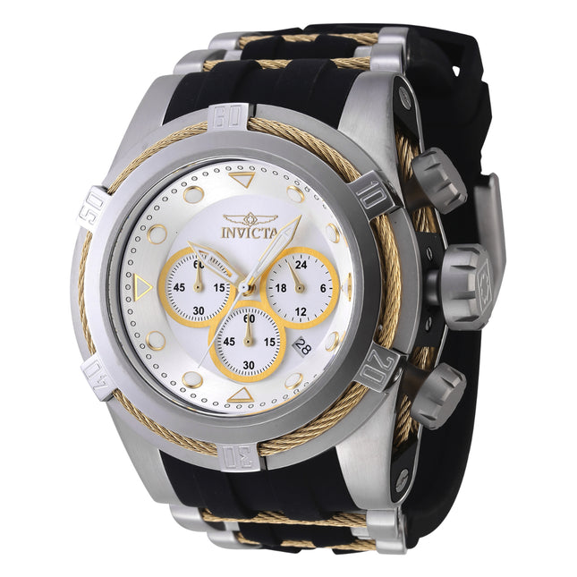 INVICTA Men's Bolt Zeus Chronograph Black / Gold Wire Steel Infused 53mm Watch
