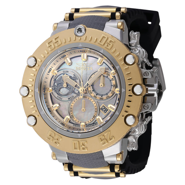 INVICTA Men's SUBAQUA NOMA VII Chronograph 52mm Grey / Black / Gold Mother of Pearl Watch