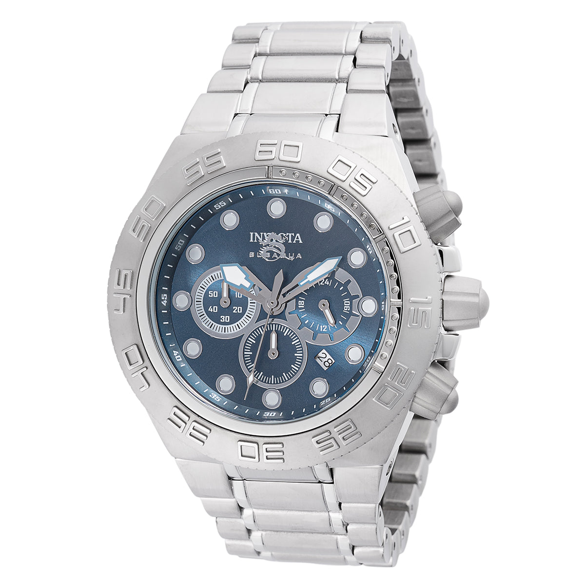 INVICTA Men's SUBAQUA NOMA IV Chronograph 50mm Silver / Blue Watch