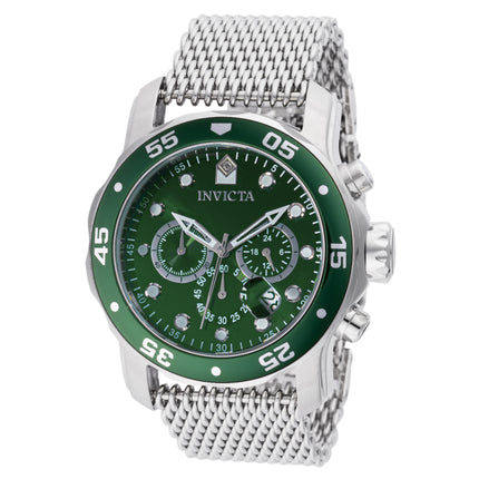 INVICTA Men's Pro Diver Colossus 48mm Steel Milanese Watch Mint Green