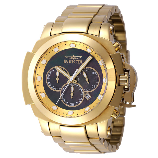 INVICTA Men's Coalition Forces Man of War Chronograph 51mm Gold Watch