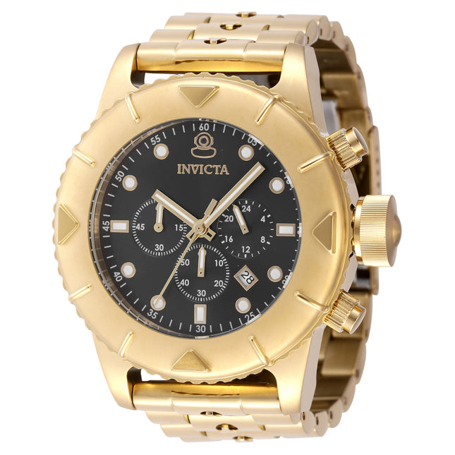 INVICTA Men's Coalition Forces Chunky Chronograph 55mm Gold / Black Watch