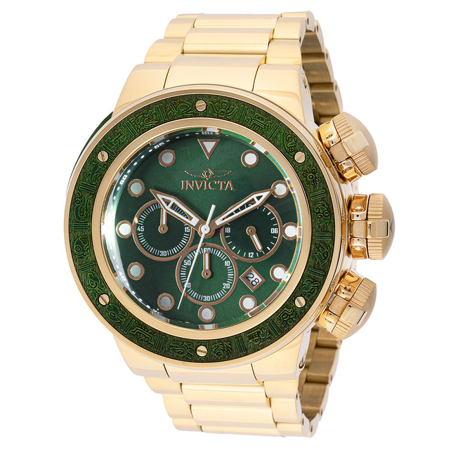 INVICTA Men's SUBAQUA Sea Dragon 52mm Chronograph Gold / Green Dial Watch