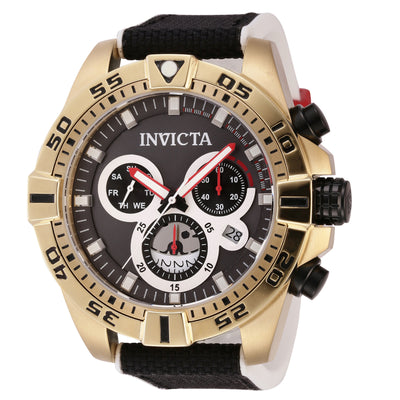 INVICTA Men's S1 Rally Swiss 51mm Chronograph Watch White / Black