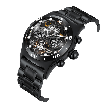 Reef Tiger Men's Aurora Air Bubbles Automatic Mechanical Skeleton Watch image 6