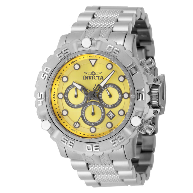 INVICTA Men's SUBAQUA Poseidon 55mm Chronograph Watch Yellow