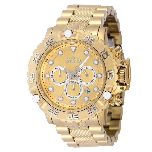 INVICTA Men's SUBAQUA Poseidon 55mm Chronograph Watch Gold