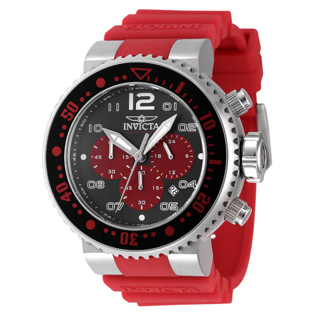 INVICTA Men's Pro Diver Hunter Chronograph 52mm Watch Red