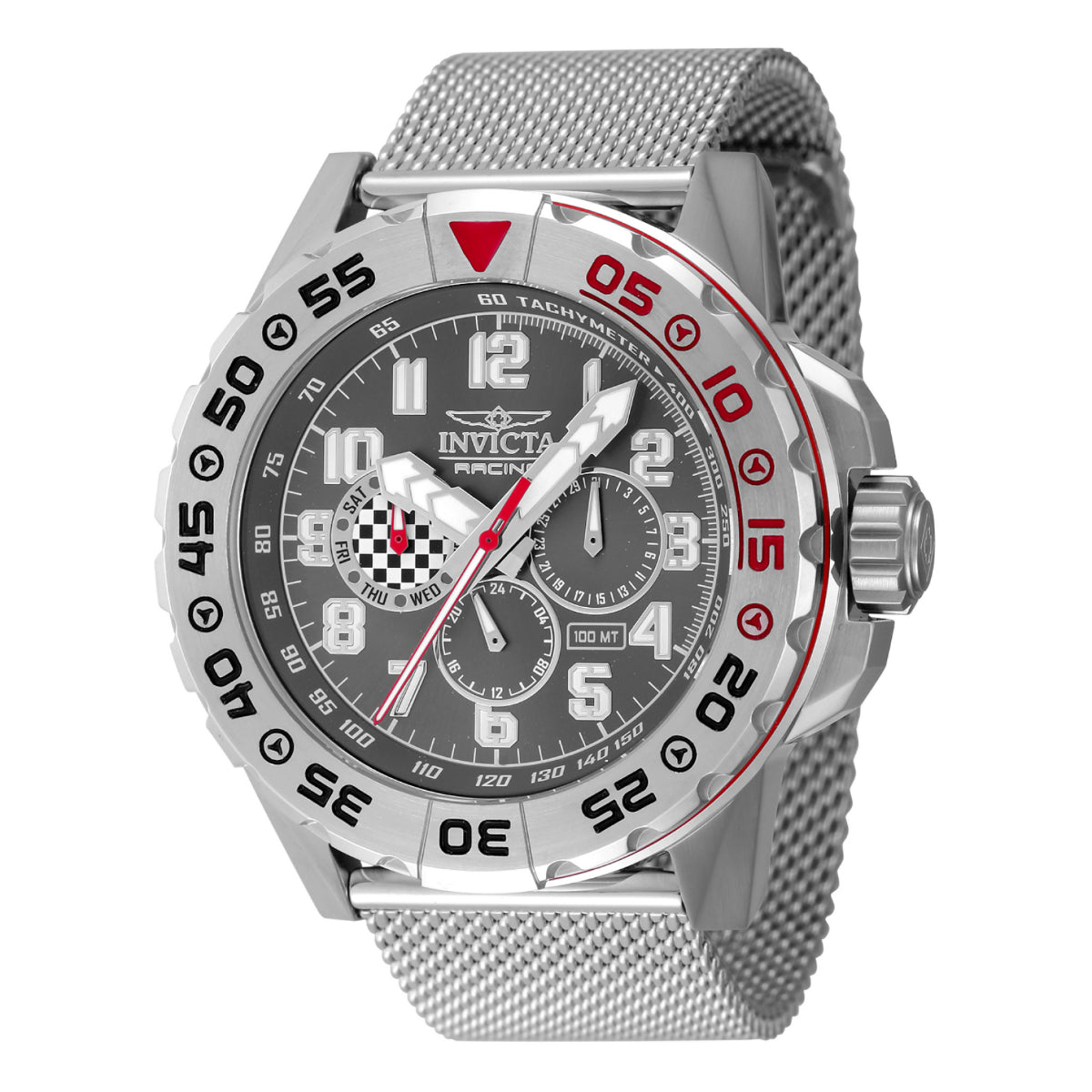 INVICTA Men's Racing Elite Chronograph Watch Grey/Red