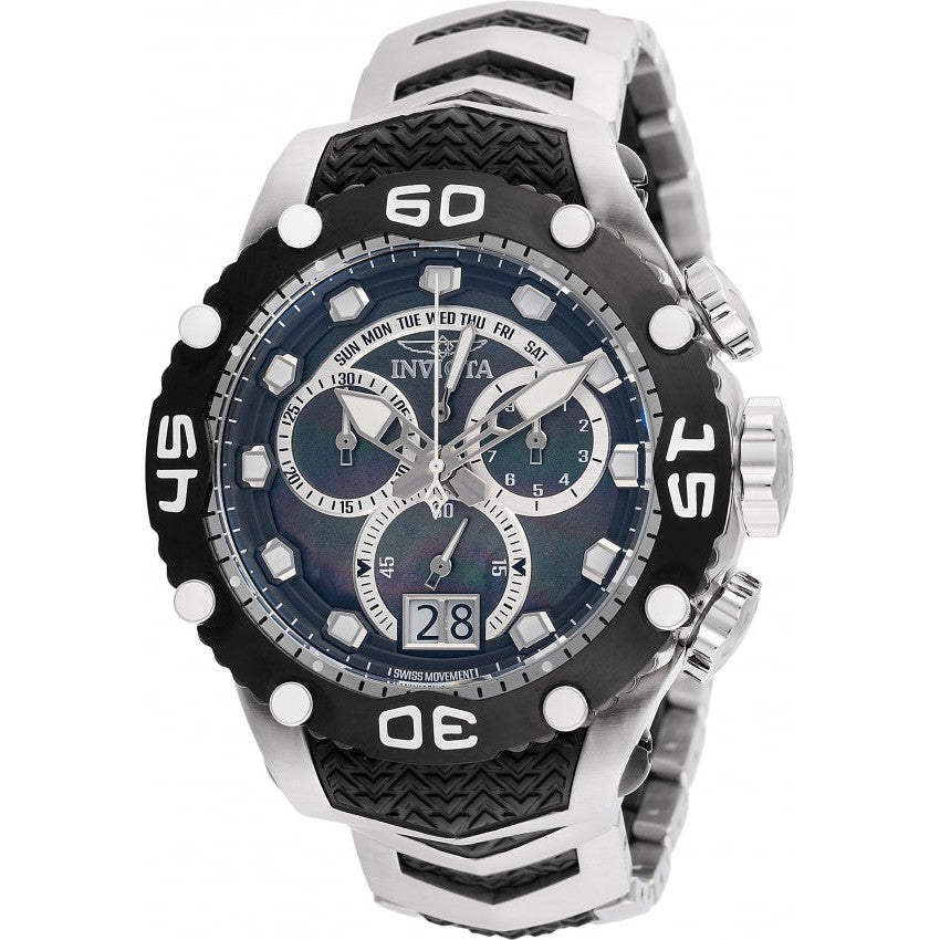 INVICTA Men's SUBAQUA NOMA VIII Chronograph 52mm Grey / Black Mother of Pearl Watch