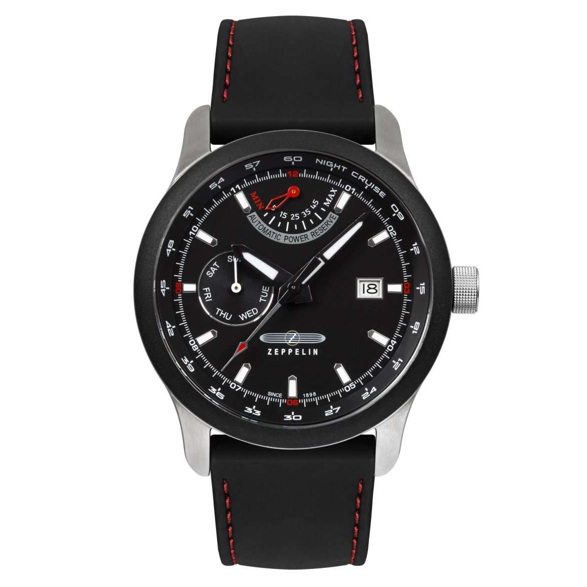ZEPPELIN Men's Night Cruise Automatic Power Reserve Watch 72622