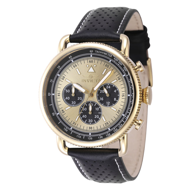 INVICTA Men's Speedway 44mm Chronograph Watch Gold/Black