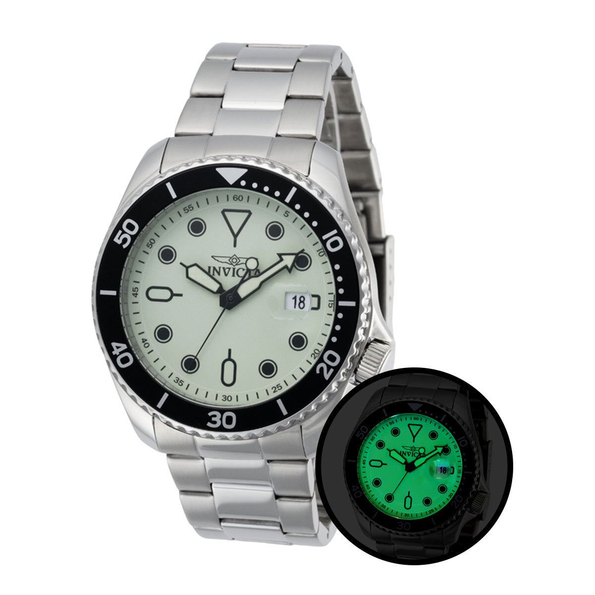 INVICTA Men's Pro Diver 46mm Luminous Dial Watch