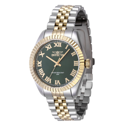 INVICTA Women's Classic 36mm Two Tone / Green Watch