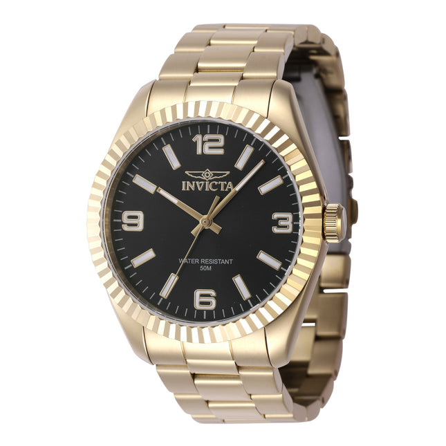 INVICTA Men's Classic Jubilee 43mm Gold / Black Numeral Watch