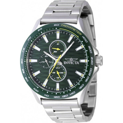 INVICTA Men's Racing Classic 44mm Chronograph Watch Green