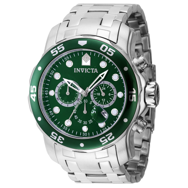 INVICTA Men's Pro Diver Colossus 48mm Steel Silver / Apple Green Watch