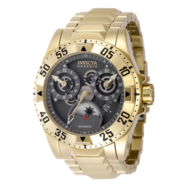 INVICTA Men's Reserve Excursion Automatic 50mm Watch Gold