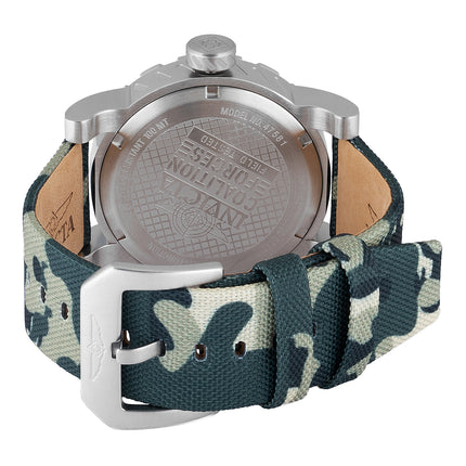 INVICTA Men's Coalition Forces I-Force Commando 46mm Chronograph Watch Camouflage Green