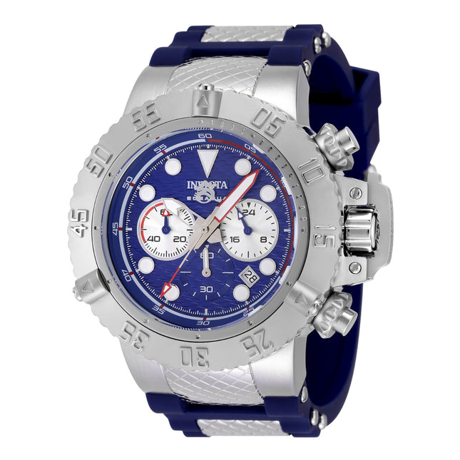 INVICTA Men's SUBAQUA 50mm Swiss Chronograph Watch Silver/Blue