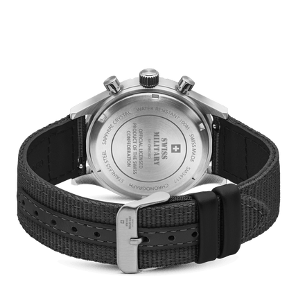 Swiss Military Field Chronograph Watch – Black Canvas | SM34117.07 image 2