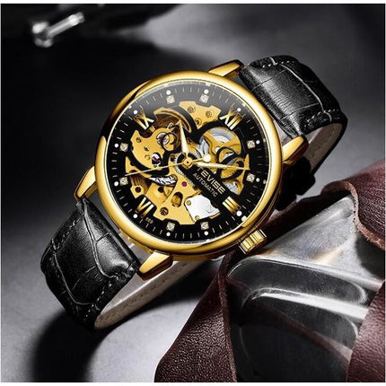 TEVISE Metropolis Leather Gold Watch image 9