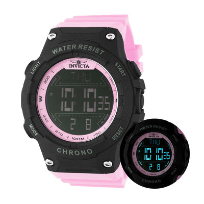 INVICTA Men's Racing Digital Watch 52mm Pink