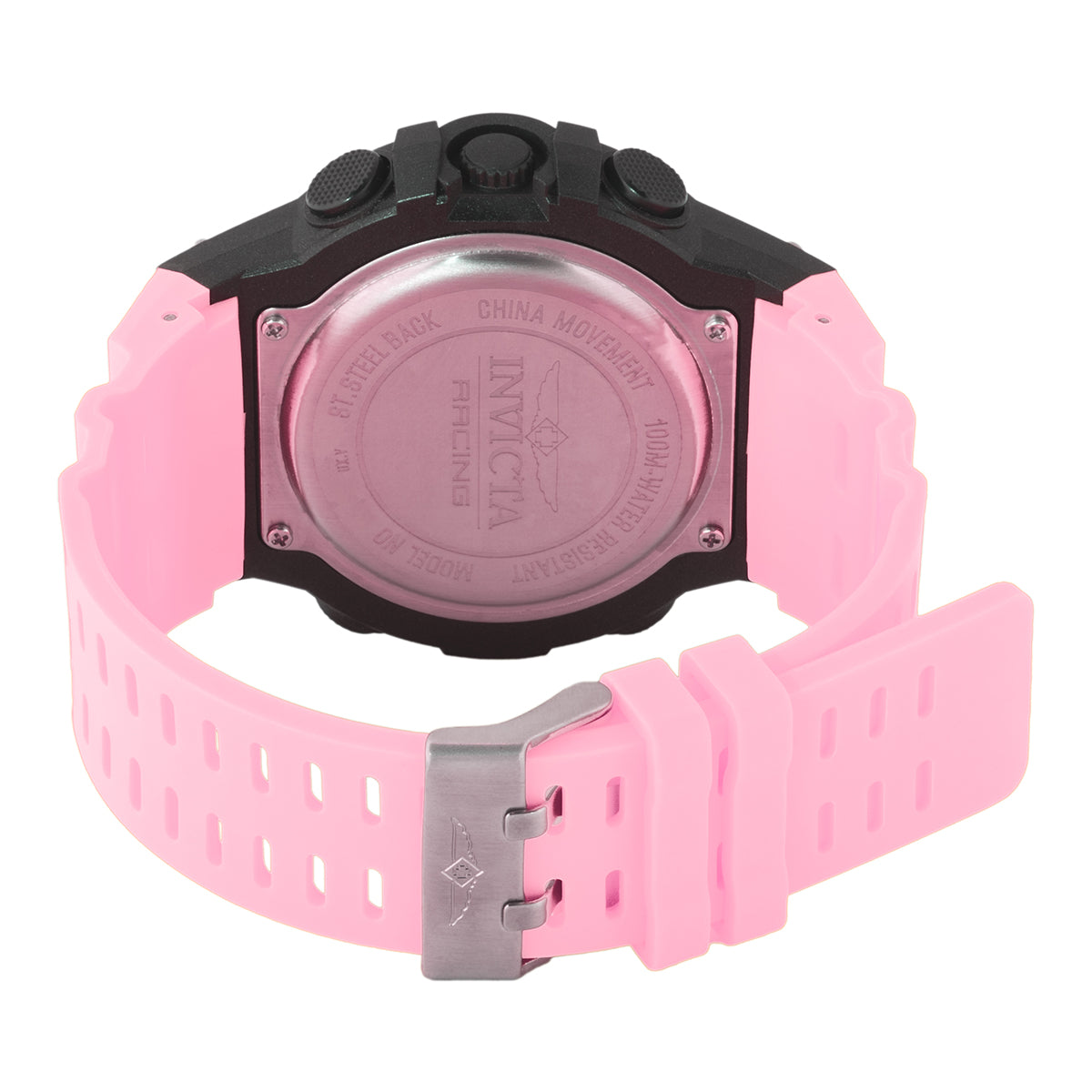 INVICTA Men's Racing Digital Watch 52mm Pink