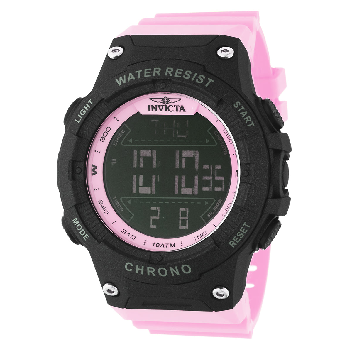 INVICTA Men's Racing Digital Watch 52mm Pink