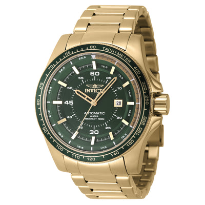 INVICTA Men's Speedway Automatic 50mm Watch Gold / Green