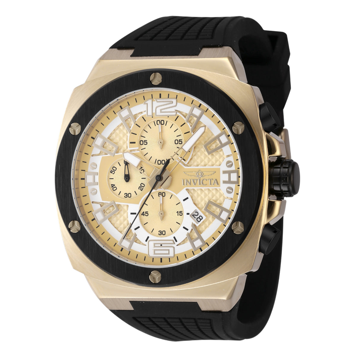 INVICTA Men's Racing Chronograph Limited Edition 47mm Watch Gold/Black