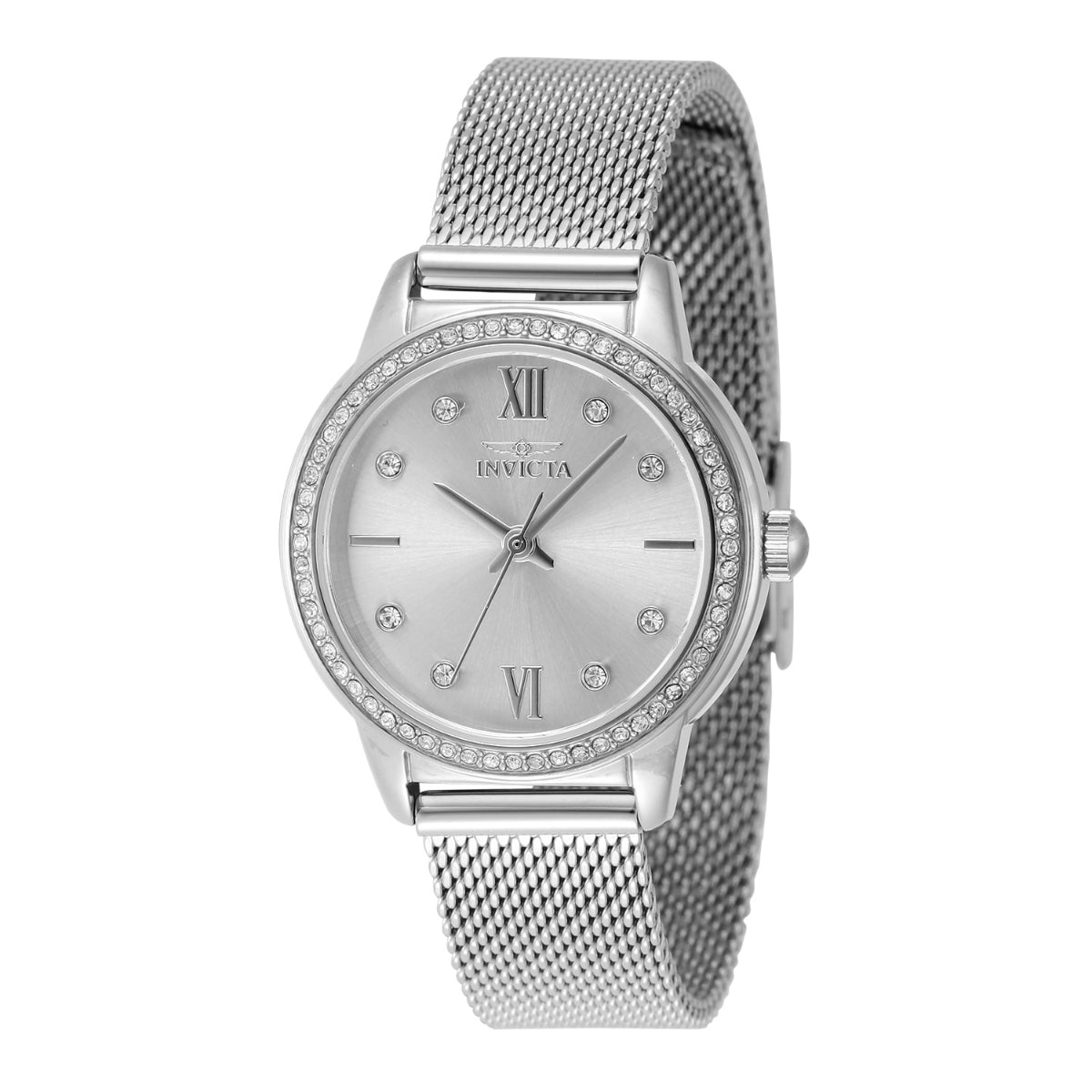 INVICTA Women's Angel 30mm Watch Silver + Love Bracelet Set