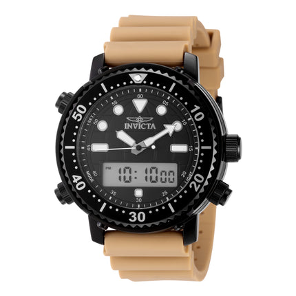 Invicta Men's Pro Diver 47mm Dual Time Watch Black