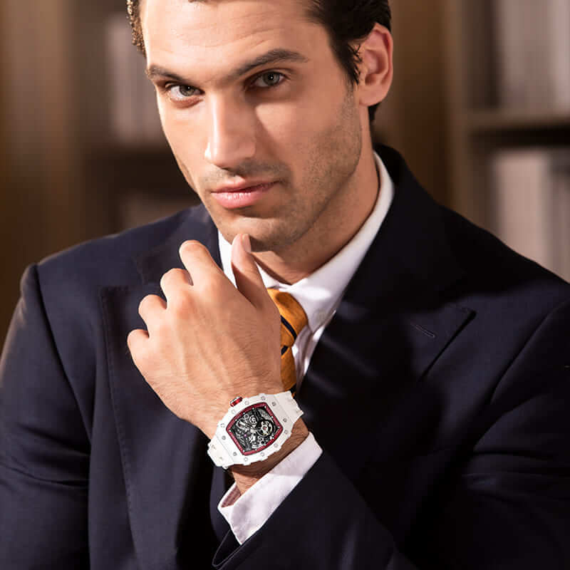 TSAR BOMBA Elemental-Ceramic Automatic Watch TB8208C