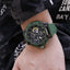 MEGIR Men's Military Sport Chronograph Army Green Watch