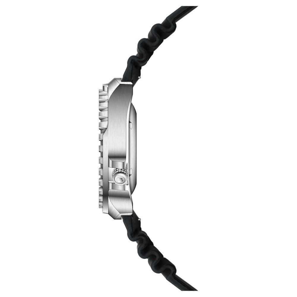 RIEDENSCHILD PRECISION INSRUMENTS GERMANY Divers Taucheruhr 1000m Helium Valve Watch Silver/Black image 4