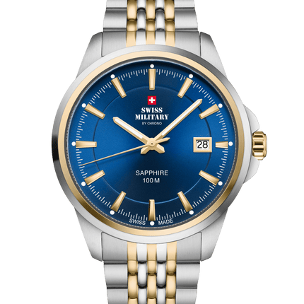 Swiss Military SM34104.05 – Classic Steel Watch for Men image 0