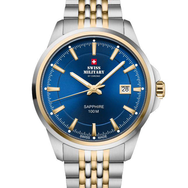 Swiss Military SM34104.05 – Classic Steel Watch for Men image 0
