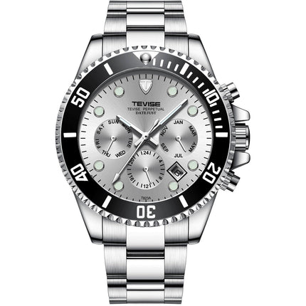 TEVISE Perpetual Automatic Silver Watch image 0