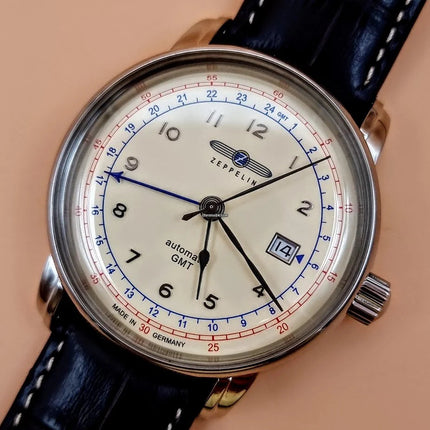 ZEPPELIN 7668-5 LZ126 Los Angeles Automatic Dual Time Watch image 2