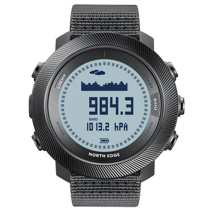 NORTH EDGE Tactical APACHE-D Freediving Computer Watch Compass Altimeter Barometer Safety Stop Reminder 200 Diving Log World Time 10ATM Waterproof
