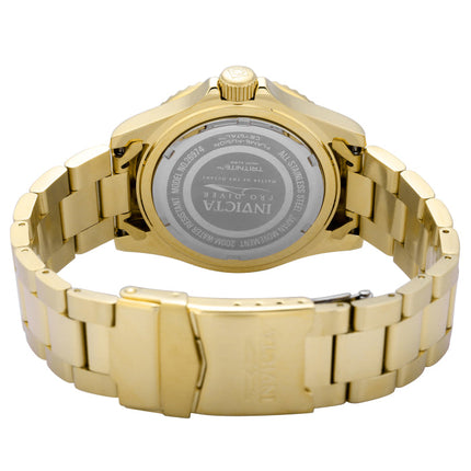 Invicta Men's Pro Diver 40mm Sea Urchin Watch Oyster Bracelet President Gold Blue image 3