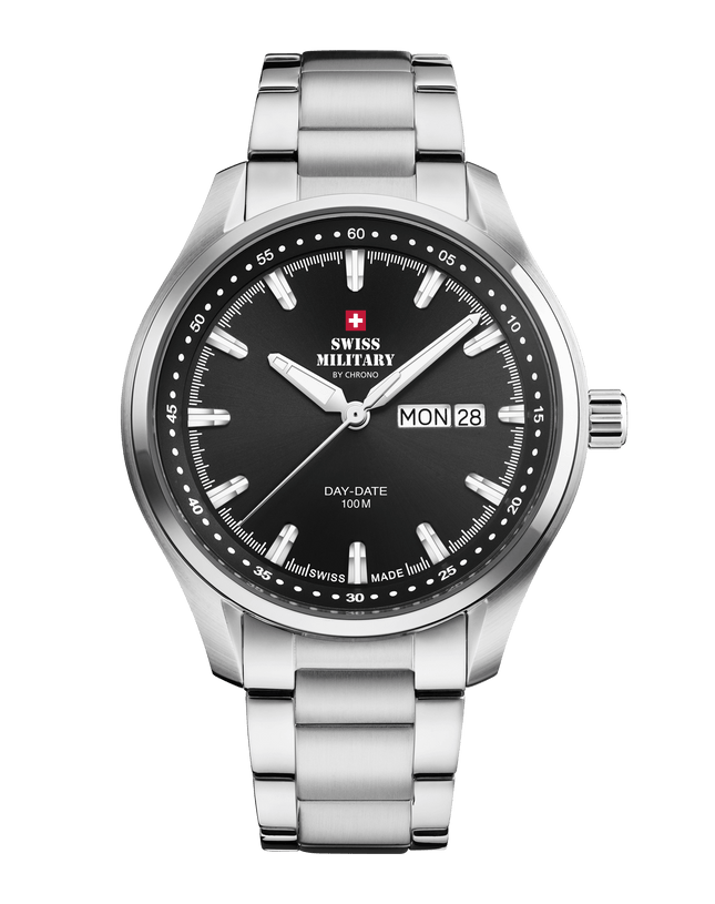 Swiss Military Classic Men’s Watch – Black, Steel | SM34116.01 image 0