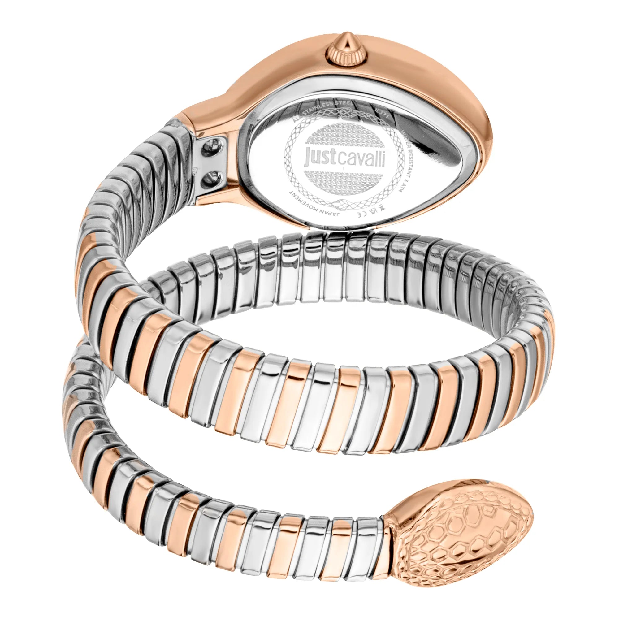 Just Cavalli Signature Snake Eclisse Two Tones RG Silver image 1