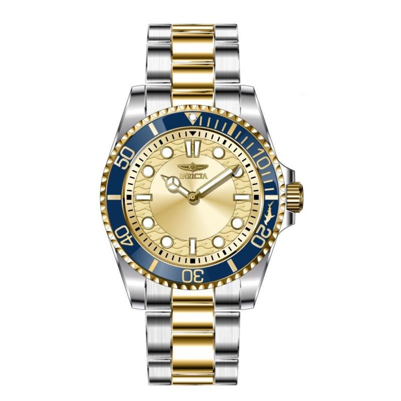 INVICTA Men's Pro Diver 43mm Watch Two Tone/Champagne image 1