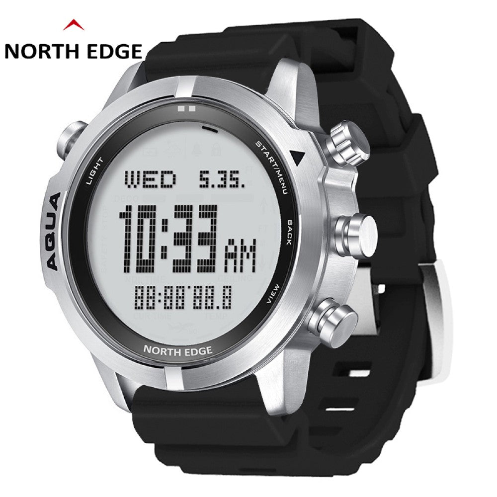 NORTH EDGE Tactical Aqua Scuba Dive Watch White image 2