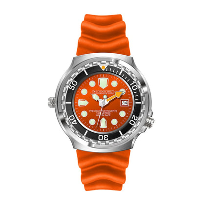 RIEDENSCHILD PRECISION INSRUMENTS GERMANY Divers Taucheruhr 1000m Helium Valve Watch Orange image 4