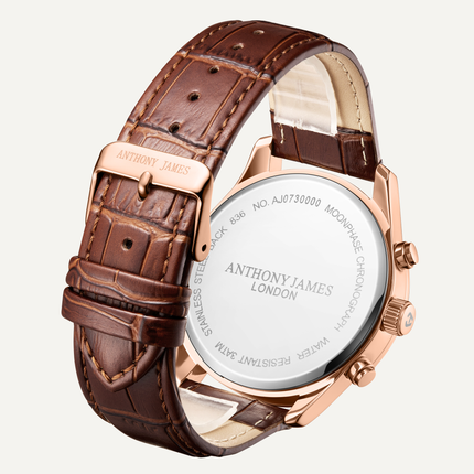 Moonphase Chronograph Rose Black image 2