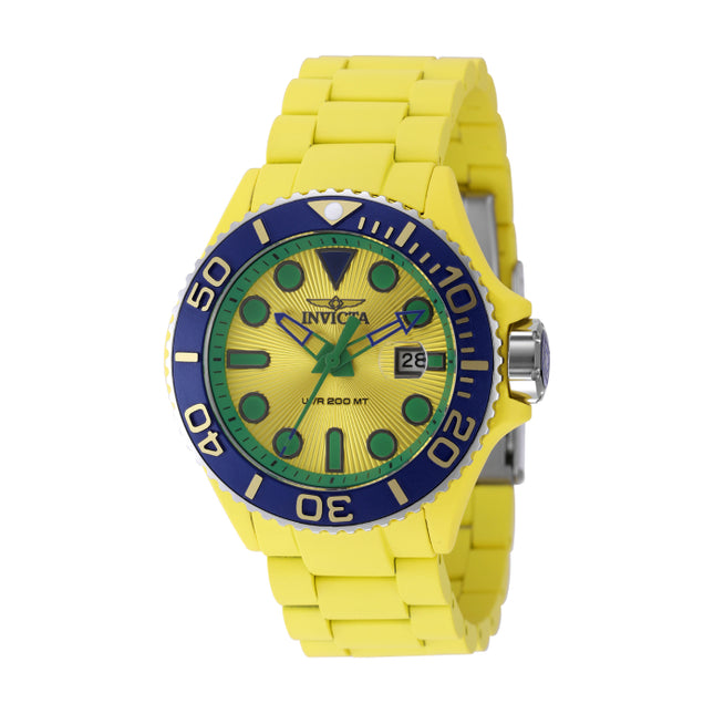 INVICTA Men's Grand Pro Diver 46mm Watch Yellow