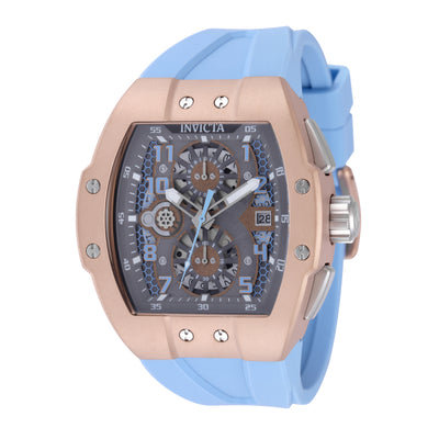 INVICTA Men's Racing Limited Edition 47mm Chronograph Watch Rose Gold Baby Blue